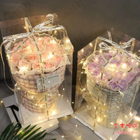 情人節花束 小香風香皂玫瑰花束女生生日禮物送女朋友閨蜜媽媽實用七夕情人節七夕交換禮物