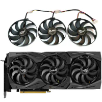 NEW 1SET T129215SU FDC10H12S9-C RTX 2080 Ti GPU Fan，For ASUS ROG-STRIX-RTX 2080、2080Ti、2080S、2070S GAMING Video card cooling fan