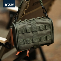 【露營趣】KAZMI KZM K22T3Z06 工業風濕巾收納袋 面紙盒 衛生紙盒 懸掛式紙巾袋 抽取式 收納包 附掛繩 收納盒 野營 露營