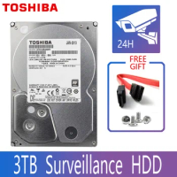 TOSHIBA 3TB Monitor Surveillance Hard Drive Hisk HDD Harddisk DVR NVR CCTV 3000GB HD Internal SATA III 6Gb/s 5900RPM 32MB 3.5"
