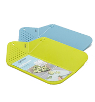 多用可折疊菜板砧板易折塑膠案板廚房懸掛收納切菜板可折疊濾水-綠/藍【AAA4990】