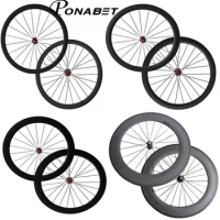 PONABET The most durable 700C full carbon fiber wheelset 24mm/38mm/50mm/60mm/88mm carbon wheels with Novatec hub from China