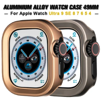Aluminium Alloy Case For Apple Watch Ultra 2 49mm Case 45mm 41mm For iWatch Series 9 8 7 6 5 SE Bumper Frame Protector 44mm 40mm