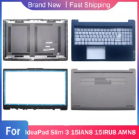 New Bottom Case For Lenovo IdeaPad Slim 3 15IAN8 15IRU8 AMN8 Laptop LCD Back Cover Front Bezel Palmrest Upper Top Silver Blue