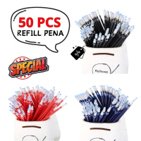 MMM (BISA COD) BUNDLING REFILL TINTA PULPEN ISI 50PCS Refill Tinta Pulpen Gel Tinta Pena cair Isi Ul
