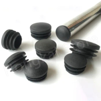 1-50pcs Curved Round Pipe Plug 16 19 25 28 32 35mm Cushion Chair Stool Plug Rubber Stopper Tube Cover