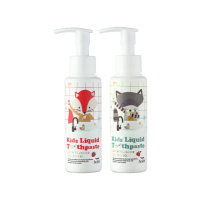 【Hokki】兒童木醣醇防蛀液態牙膏 100ml 任選二入 兒童牙膏(雙防蛀配方/1000ppm含氟量/嬰兒牙膏/無添加)