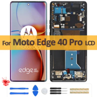 6.67" Original LCD For Motorola Edge 40 Pro LCD Display Screen Touch Panel Digitizer Assembly with Frame For Moto Edge 40pro LCD