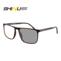SHINU Men's glasses Photochromic Sunglasses Progressive reading glasses men Presbyopic myopia glasses custom prescription