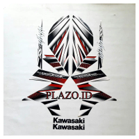 Striping motor / stiker kawasaki Ninja ss 2014 putih
