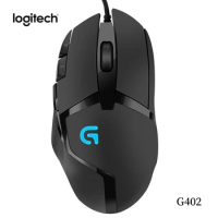 Logitech G402 Hyperion Fury gaming mouse, equipped with a 4000dpi high-speed fusion engine, 32-bit ARM processor, suitable for W
