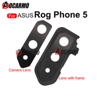 Back Camera Lens For ASUS ROG Phone 5 Rog5 Rear Camera Lens With Frame Replacement Part