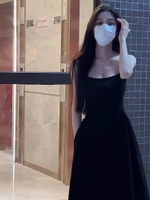 法式高級感初戀白色吊帶連衣裙女夏裝2024新款春款長裙子氣質修身