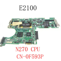 For DELL Latitude E2100 Laptop motherboard N270 CPU DAZM1MB18F0 945GSE CN-0F593P 0F593P Notebook Mainboard
