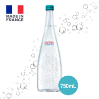 [原箱12支] 依雲有氣天然礦泉水 750ml 玻璃樽裝