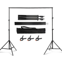 Photography Studio Backdrop Stand Photo Video Studio Background Stand Backdrop Support System Kit Scenery Shelf Frame Light Kit