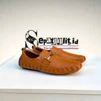 Sepatu Kasual Pansus Sol Tanam Full Kulit Asli Santai Formal Pria Sol Datar Terbaru