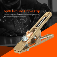 Metal Welding Ground Clamp Welding Electrode Holder Earth Ground Cable Wire Clip