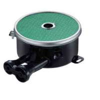 Customized 2 pipe side inlet gas cooking burners 110-200mm enamelled infrared cooktop burner green ceramic gas stove top burners