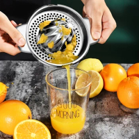 Stainless Steel Juicer, Manual Citrus Small and Efficient Juicer, Multifunctional Kitchen and Household Creative Juicer