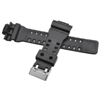 3X Natural Resin Replacement Watch Band Strap , For G-Shock GD120/GA-100/GA-110/GA-100C(Black)