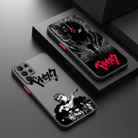 Berserk Anime For Samsung S24 S23 S22 S21 S20 S10 FE Note 20 10 Ultra Lite Plus Frosted Translucent Phone Case