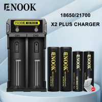 Enook Battery 18650 21700 26650 Rechargeable Battery  3.7v Lithium Enook X2Plus charger 100legit