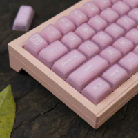 ECHOME Pink Jade Theme Keycap Full Set PBT Two-color Molding Semitranslucent Keyboard Cap SA KeyCaps for Mechanical Keyboard