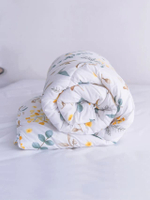 ผ้านวม Micro Touch Flower Style ขนาด 6 ฟุต 90 X 100 นิ้ว (228x254 cm.) ลาย MD 028 สีเหลือง