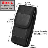 G8 Stylus Case for Motorola One Macro / Moto E E6S 2020 / G Power / G8 Plus / G8 Power Belt Clip Holster Nylon Phone Bag Pouch