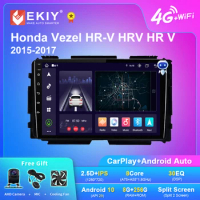 EKIY X7 Android Car Radio For Honda Vezel HR-V HRV HR V 2015-2017 Multimedia Player Stereo Carplay Auto Blu-ray IPS GPS No 2 Din