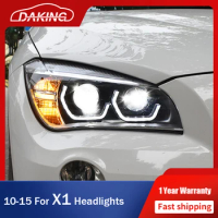 Car LED Head Lamp for BMW X1 E84 Headlights 2010-2015 New Angel Eye LED DRL Turn Signal Front Light Auto Accessories