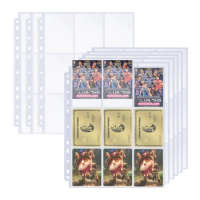 5/10/20/30/50Packs Baseball Card Sleeves, Double Side 9-Pocket