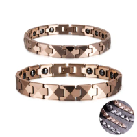 Arrow Couple Bracelets Tungsten Rose Gold Color Lovers' Health Energy Tungsten Bracelet Hematite Magnetic Bracelet Benefits