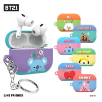 New Bt21 Kawaii Anime Tata Chimmy Cooky Shooky Anti-Fall Protective Cover Airpods Wireless Bluetooth