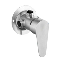 SUS304 Stainless Steel Surface Mounted Shower Faucet Hot and Cold Switch Toilet Bathroom with Solar Water Heater Mixing Valve