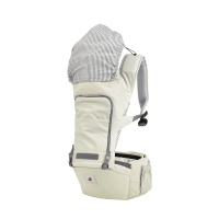 POGNAE NO.5超輕量機能坐墊型背巾-雪花白