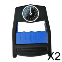 2xHand Dynamometer Hand Grip Power Meter Enhanced Muscles 130kg/287lbs Blue