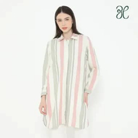 3H Glenda Kemeja Tunik M Brown Multy