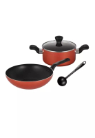 Tefal Tefal Fresh Start 4 piece Non Stick Cookware Set B507S4 B507S495 Wokpan Stewpot Ladle Kuali Pe