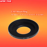 C Mount Movie Lens Adapter Ring For Nikon 1 AW1 S1 S2 J5 J4 J3 J2 J1 V3 V2 V1 C-NI Camera C-N1 CCTV Movie Lense Accessories