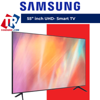 SAMSUNG 55" Smart TV Crystal UHD 4K Smart TV Youtube Neflix MYTV 55CU7000 (2023 New Model)