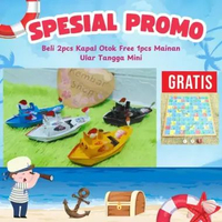 [BELI 2 GRATIS 1 ULAR TANGGA] K-OTOK Mainan Anak Jadul Tradisional Kapal Otok-Otok Perahu Uap Klotok