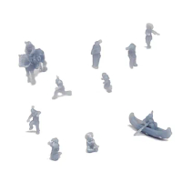 Outland Models Scenery Native American Indian Figure Set(Life) 1:220 Z Scale