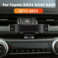ที่วางโทรศัพท์มือสำหรับ Toyota RAV4 XA40 XA50 คลิปยึดช่องระบายอากาศในรถยนต์ อะลูมินัมอัลลอย