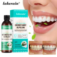 Coconut Mint Pulling Oil Mouthwash Alcohol-free Mouth Teeth Scraper Toothbrush Tongue Oral Care Health Fresh Whitening Breath