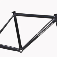 PIZZ-Aluminum Fixed Gear Frame and Fork Track, Fixie Bike Frame, Single Speed Bicycle Parts, 700C, 6069, 50cm, 52.5cm, 55cm, 57.
