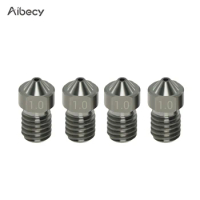 Aibecy 4pcs Hardened Steel Nozzle 3d Printer V6 Nozzles 1.0mm for 1.75mm filament for 3D Printer Parts