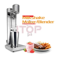 LXCHAN 850ml Stainless Steel Single/Double Milkshake Machine Commercial Blender Two-speed Adjustable Blender Stirrable Maker
