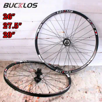 BUCKLOS Bike Wheel 26 27.5 29 Inch Mountain Bike Wheelset Front Rear 8/9/10Speed Bicycle Wheel Rim with Quick Realease Mtb Part